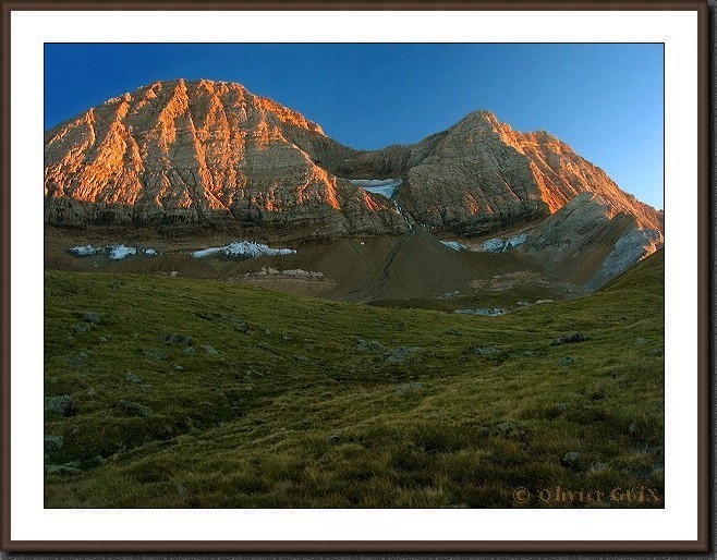 Taillon et Gabitous, coucher de soleil
