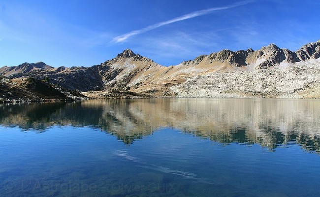 Olivier Guix - Photo Les Pyrnes en Automne: Reflet au lac de Port Bielh