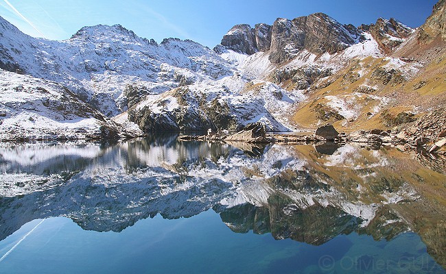 Olivier Guix - Photo Les Pyrnes en Automne: Lac de Pouey-Lan, Pic de Tourettes