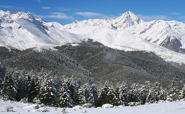 Olivier Guix - Photo Les Pyrnes en Hiver: Pic du Midi, neige
