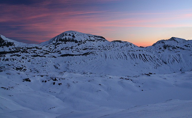 Olivier Guix - Photo Les Pyrnes en Hiver: Lever de soleil Serre Haute
