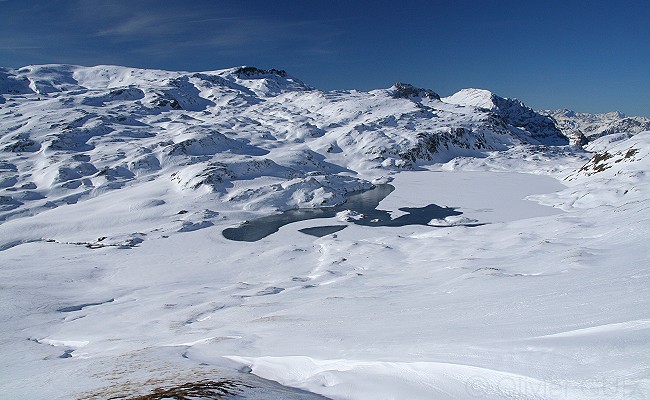 Olivier Guix - Photo Les Pyrnes en Hiver: Embacle  l'estany Lliat